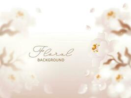 Glossy Floral Background Can Be Used As Greeting Card. vector