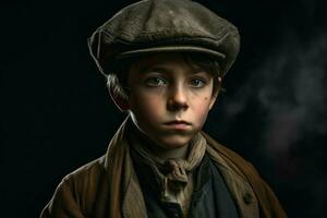 Portrait of Oliver Twist. Generate Ai photo