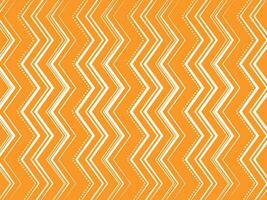 Abstract Zig Zag Lines Pattern Background In Orange And White Color. vector