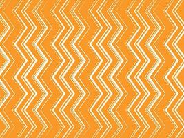 Abstract Zig Zag Lines Pattern Background In Orange And White Color. vector