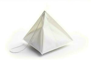 New pyramid tea bag dry. Generate Ai photo