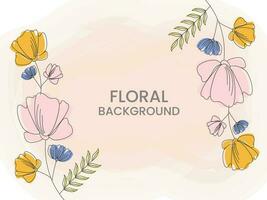 Abstract Floral Background Can Be Used As Poster Design. vector