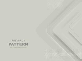 Vector Abstract Geometric Pattern Background In Gray Color.