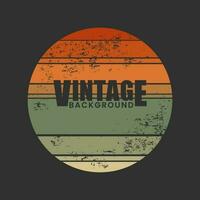 Vintage Background With Brush Stroke Effect In Circular Shape. vector