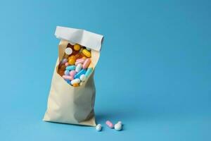 Prescription medicine bag pharmacy. Generate Ai photo