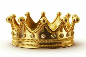 Golden crown. Generate Ai photo