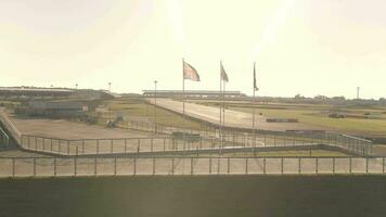 The Wing of Silverstone Race Track and International Pit Straight in the Morning video