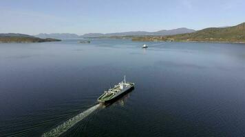 Shuttle Ferry Service in Norway Transporting Passengers and Vehicles video