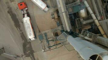 Asphalt Processing Plant Main Building Aerial View video