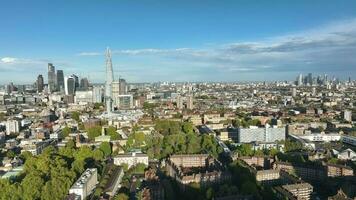 London Skyline Static Rotating Aerial View video