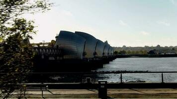 London's Thames Barrier A Protection Against High Tides and Flood Water video