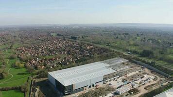 Large Warehouse During Construction Phase video