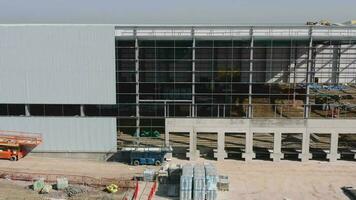 Construction Site of a Warehouse Distribution Unit video