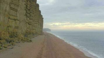 West Bay Beach Along the Jurassic Coast in England video