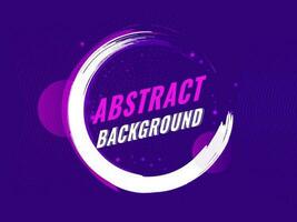 Abstract Background With Brush Stroke Curve Effect In Pink And Purple Color. vector