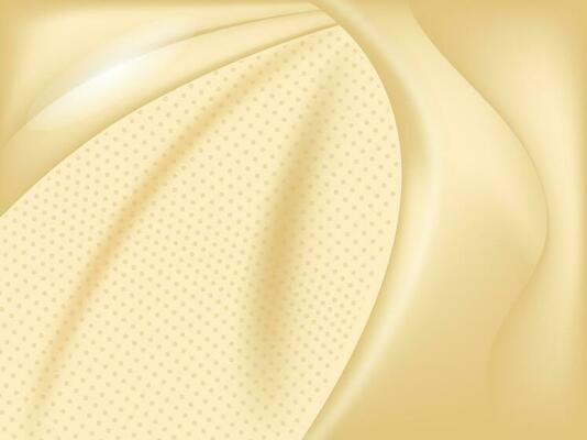 Glossy Abstract Golden Silk Background With Dotted Pattern.