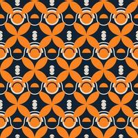 Abstract Geometry Flower Seamless Pattern Background. vector