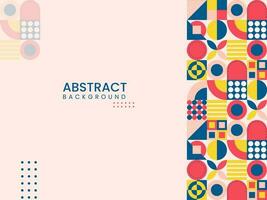 Colorful Abstract Geometric Pattern Background. vector