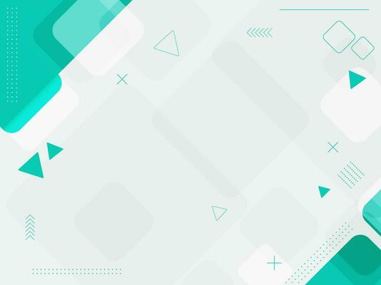 White And Turquoise Abstract Background With Copy Space.