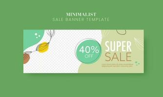 Super Sale Banner Or Header Design With Copy Space. vector