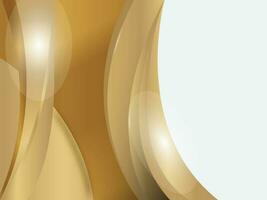 Golden And White Abstract Background Can Be Used As Poster Design. vector