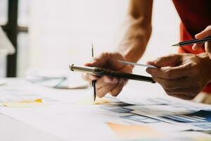 UX UI and Programming development technology. photo