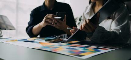 UX UI and Programming development technology. photo