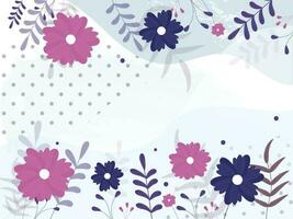 Abstract Floral Background With Copy Space. vector