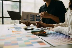 UX UI and Programming development technology. photo