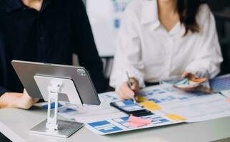 UX UI and Programming development technology. photo