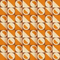 Seamless Geometric Abstract Pattern Background In Square Shape. vector
