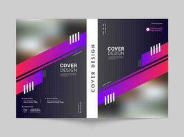 Cover design or template layout for business or corporate sector. vector