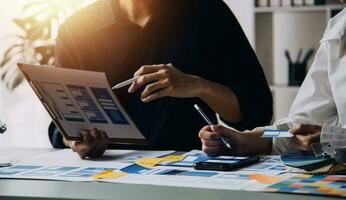 UX UI and Programming development technology. photo