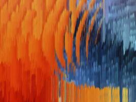 Background abstract brush line orange blue photo