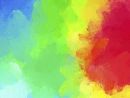simple background with colorful oil paint brushes photo