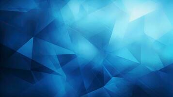 Abstract blue polygonal background. Futuristic technology style photo