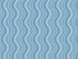 Abstract Wavy Lines Pattern Background In Blue And White Color. vector