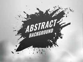 Abstract Brush Texture Background In Black And Gray Color. vector