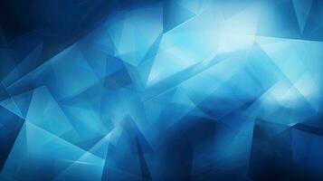 Abstract blue polygonal background. Futuristic technology style photo