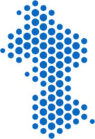 circle shape of guyana map. png