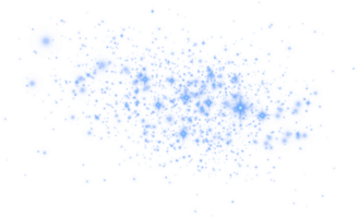bleu briller vague abstrait illustration. bleu étoile poussière Piste pétillant particules isolé. la magie concept. png