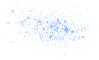 Blue glitter wave abstract illustration. Blue star dust trail sparkling particles isolated. Magic concept. PNG