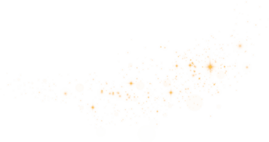 dorado Brillantina ola resumen ilustración. dorado estrella polvo sendero espumoso partículas aislado. magia concepto. png. png