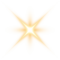 gyllene lysande lampor effekter isolerat. sol- blossa med balkar och strålkastare. glöd effekt. starburst med gnistrar. png. png