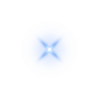 Blau glühend Beleuchtung Auswirkungen isoliert. Solar- Fackel mit Balken und Scheinwerfer. glühen Wirkung. Starburst mit funkelt. png. png