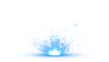 Blue glowing lights effects isolated. Solar flare with beams and spotlight. Glow effect. Starburst with sparkles. PNG. png