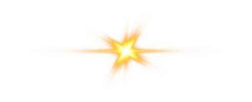 gouden gloeiend lichten Effecten geïsoleerd. zonne- gloed met balken en schijnwerper. gloed effect. starburst met schittert. png. png