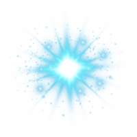 Blue glowing lights effects isolated. Solar flare with beams and spotlight. Glow effect. Starburst with sparkles. PNG. png