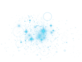 Blue glitter wave abstract illustration. Blue star dust trail sparkling particles isolated. Magic concept. PNG