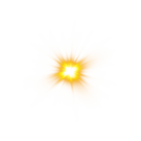 golden glühend Beleuchtung Auswirkungen isoliert. Solar- Fackel mit Balken und Scheinwerfer. glühen Wirkung. Starburst mit funkelt. png. png